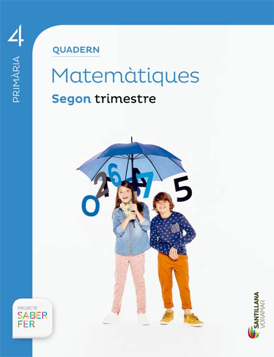 Quadern Matematiques Saber Fer 4º Primaria 2º Trimestre Valencia