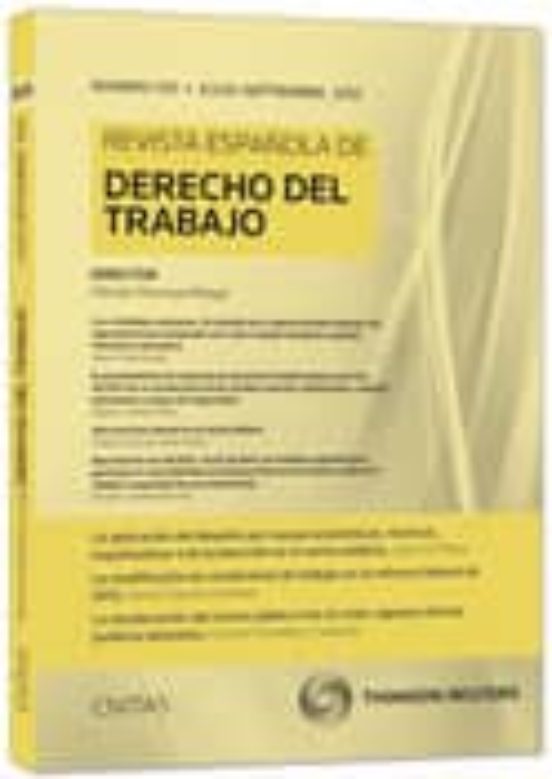 Rvta. Española De Derecho Del Trabajo. 2013 Suscripcion