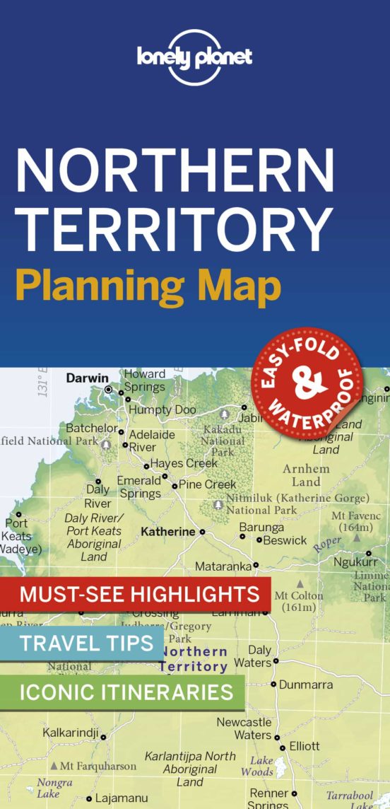 Lonely Planet Northern Territory Planning Map 1 2019