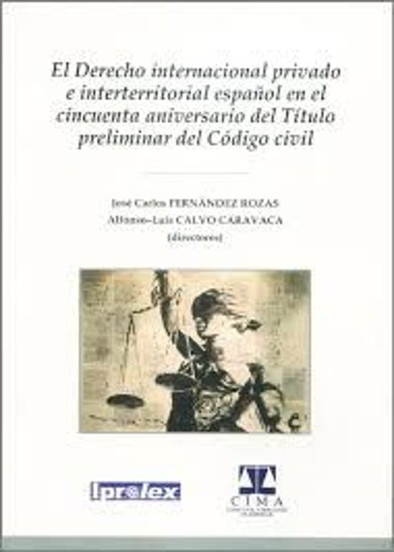 Derecho Internacional Privado E Interterritorial Español En Del T Ítul