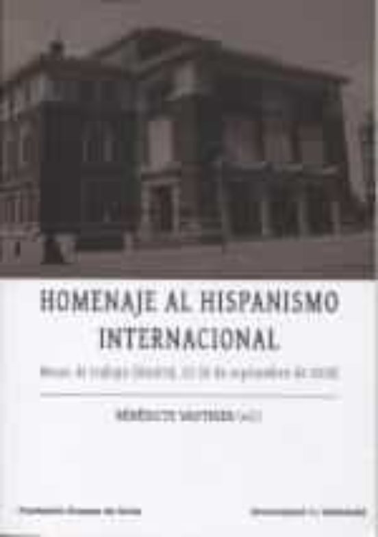 Homenaje Al Hispanismo Internacional