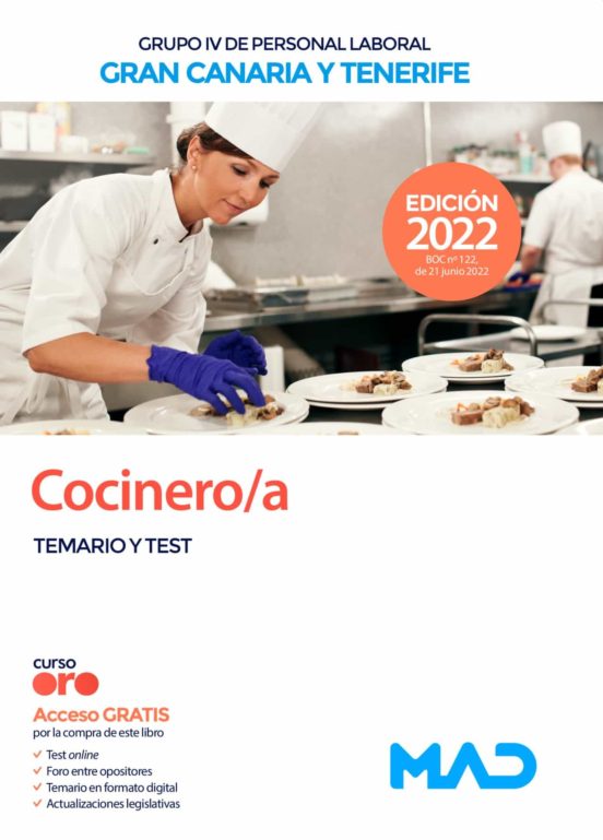 Cocinero/a Temario Y Test Islas De Gran Ca