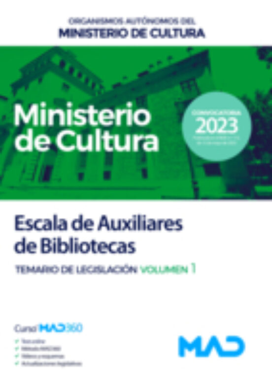 Escala De Auxiliares De Bibliotecas. 1 Organismos Autonomos Del M