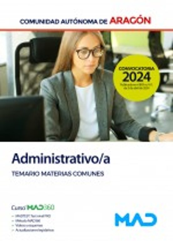 Administrativo/a De La Comunidad Autonoma De Aragón. Temario De Materi