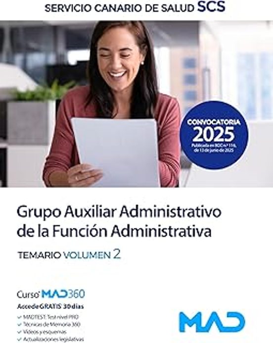 Grupo Auxiliar Administrativo De La Función Administrativa. Temario