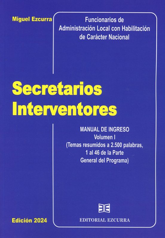 Secretarios Interventores Edición Reducida Funcionarios de L
