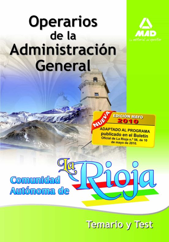 Operarios De La Administración General De La Comunidad Autónoma De La Rioja. Temario Y Test