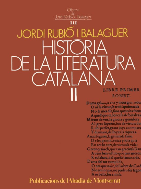 Història De La Literatura Catalana II