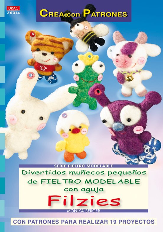 Divertidos Muñecos Pequeños De Fieltro Modelable Con Aguja Filzie S