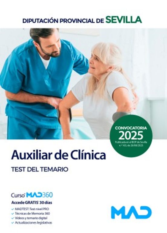 Auxiliar De Clínica De La Diputación Provincial De Sevilla 2025. Test