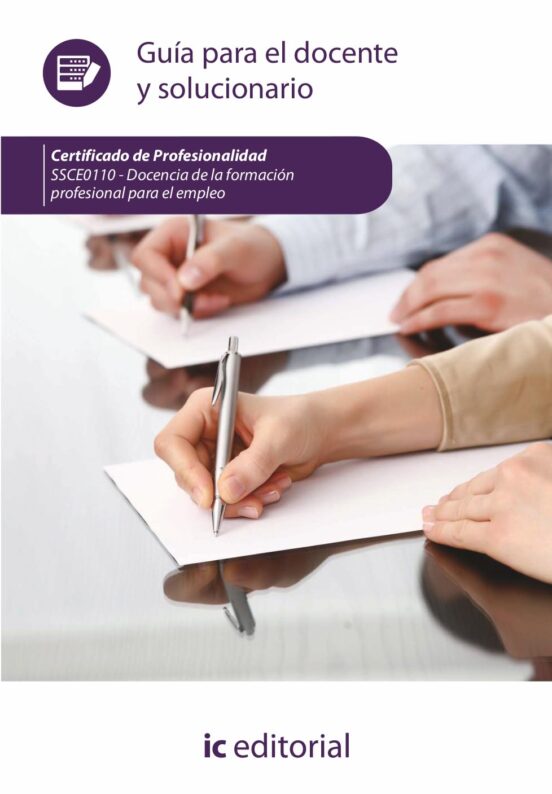 Ssce0110 Docencia De La Formación Profesional Para El Empleo