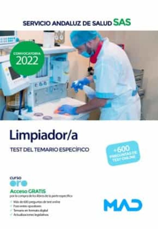 Limpiador/a Del Servicio Andaluz De Salud . Test Del Temario Espe