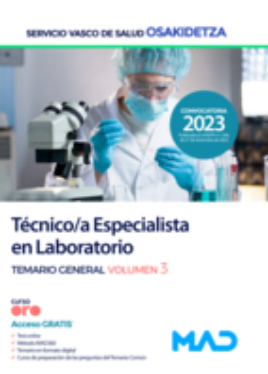 Técnico/a Especialista En Laboratorio. Temario Vol. 3