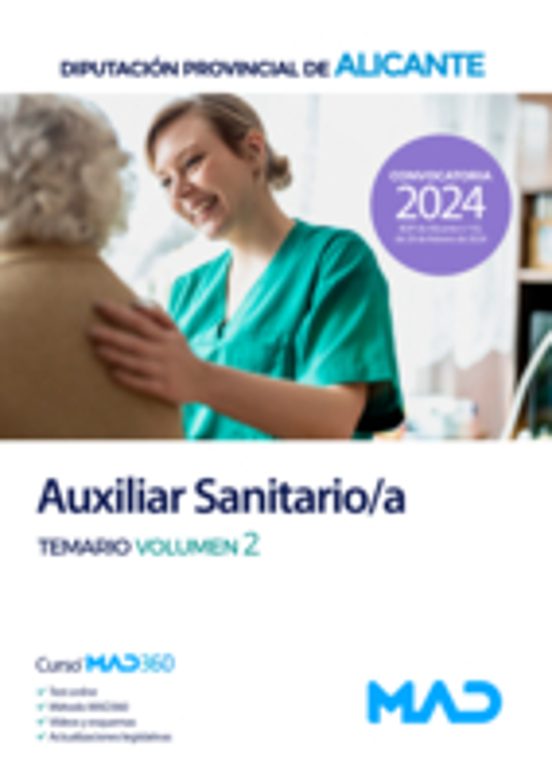 Auxiliar Sanitario/a. Temario . Diputación Provincial De Alica