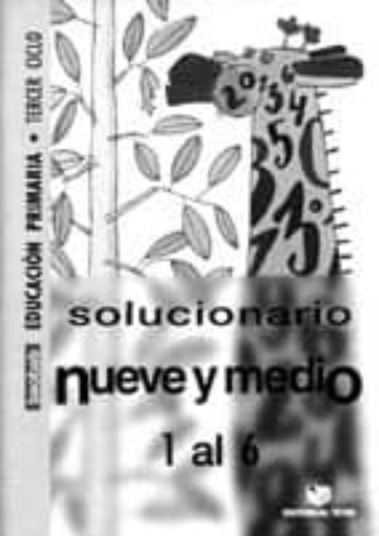 Baobab Nueve Y Medio Eso 3 Ciclo. Solucionario Del 1 Al 6