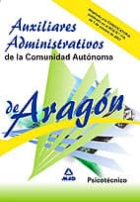 Auxiliares Administrativos De La Comunidad Autonoma De Aragon Psicotec