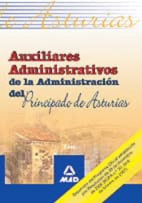 Auxiliares Administrativos Del Principado De Asturias. Test