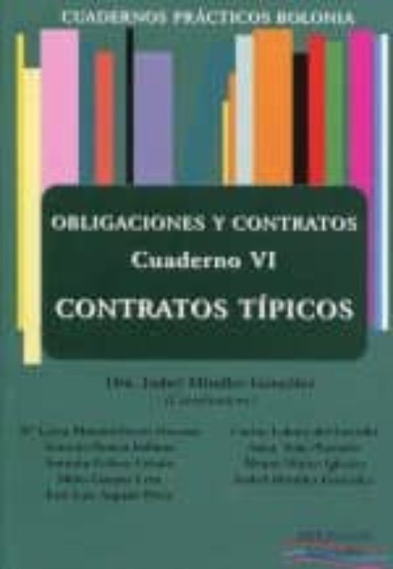 Obligaciones Y Contratos Cuaderno Vi Contratos Tipicos