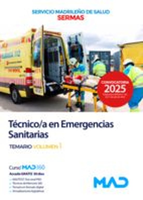 Tecnico En Emergencias Sanitarias Del Servicio Madrileño De Salud Serm