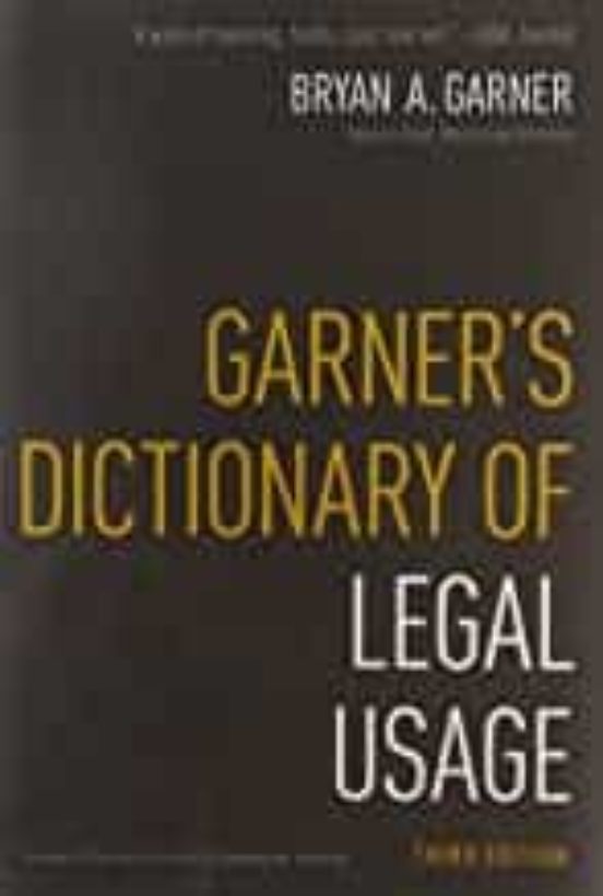 Garner S Dictionary Of Legal Usage