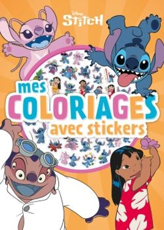 Stitch - Mes Coloriages Avec Stickers - Disney
