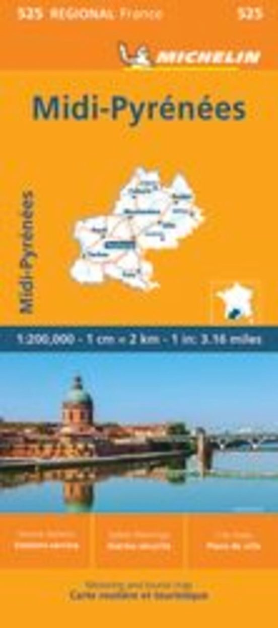 Mapa Regional Midi-pyrenees 10525