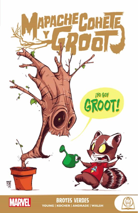 Mapache Cohete Y Groot 1: Brotes Verdes
