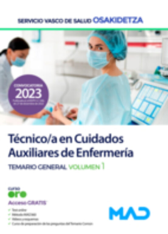 Técnico/a En Cuidados Auxiliares De Enfermería. Temario Vol. 1 Servici