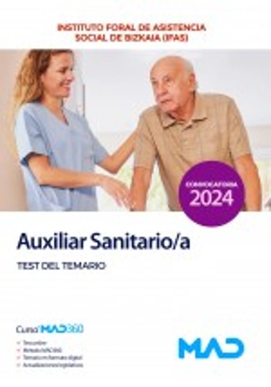 Auxiliar Sanitario/a Diputación Foral De Bizcaya . Test Del Tema