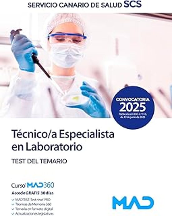 Técnico/a Especialista En Laboratorio. Test Del Temario