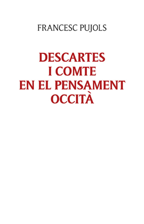 Descartes I Comte En El Pensament Occità
