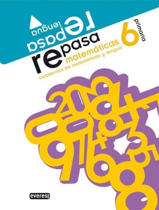 Repasa: Cuadernos De Matematicas Y Lengua 6º Primaria