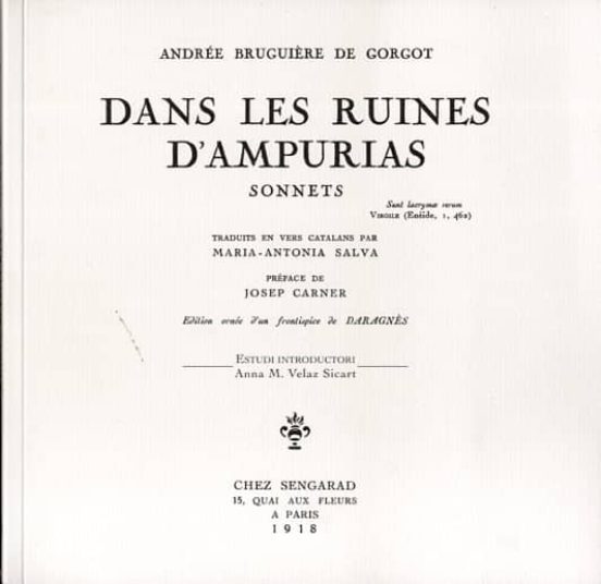 Dans les Ruines D Ampurias: Sonnets