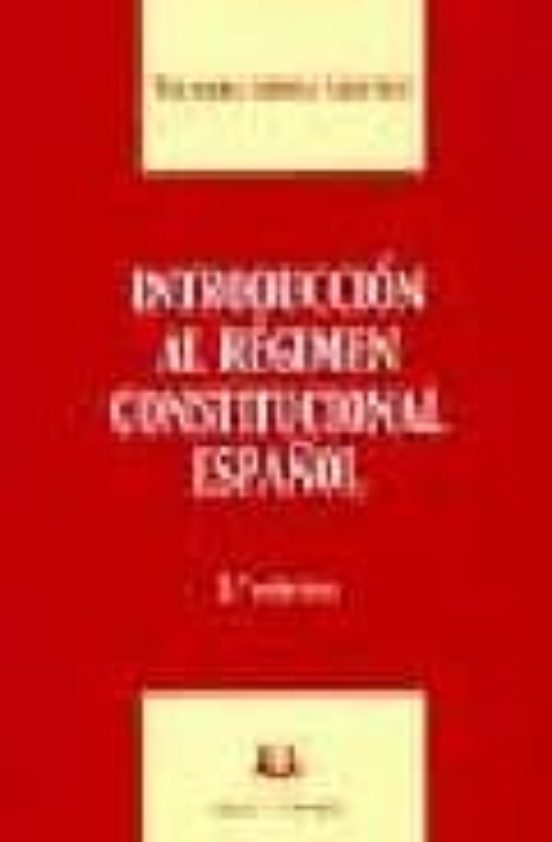 Introduccion Al Regimen Constitucional Español