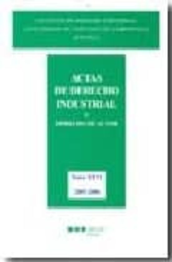 Actas De Derecho Industrial: 26 Y Derecho Industrial