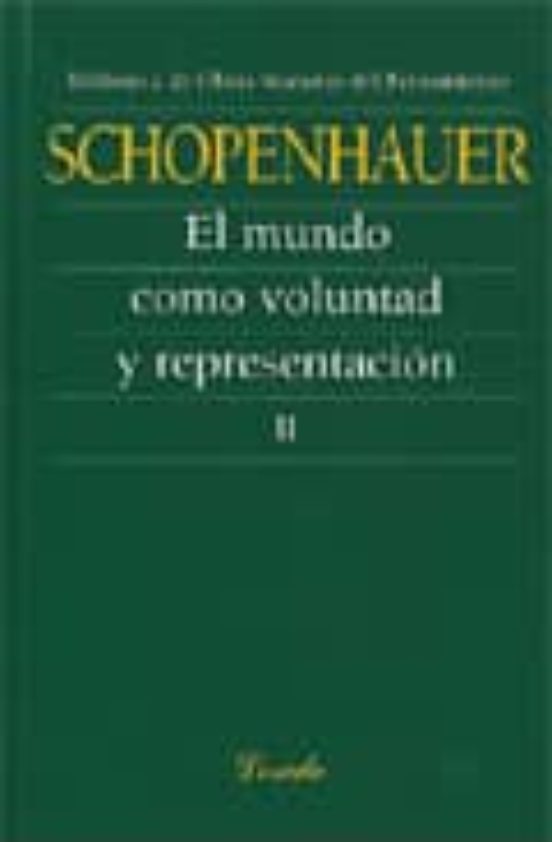 El Mundo Como Voluntad y Representacion T.ii