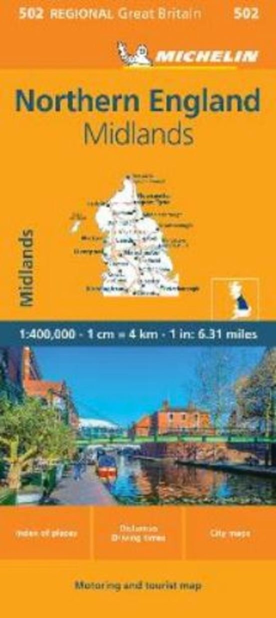 Mapa Regional Northern England Midlands 11502