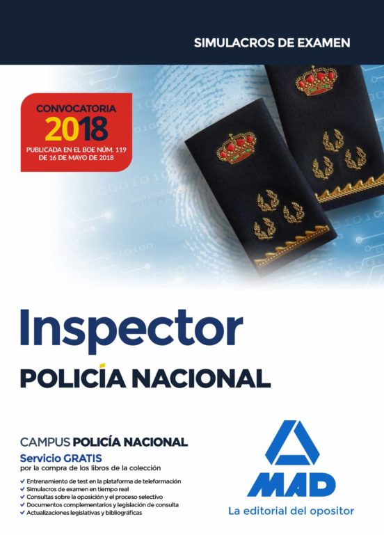 Inspector De Policía Nacional. Simulacros De Examen