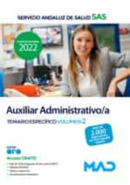 Auxiliar Administrativo/a Temario Específico Volumen 2 Servicio Andalu