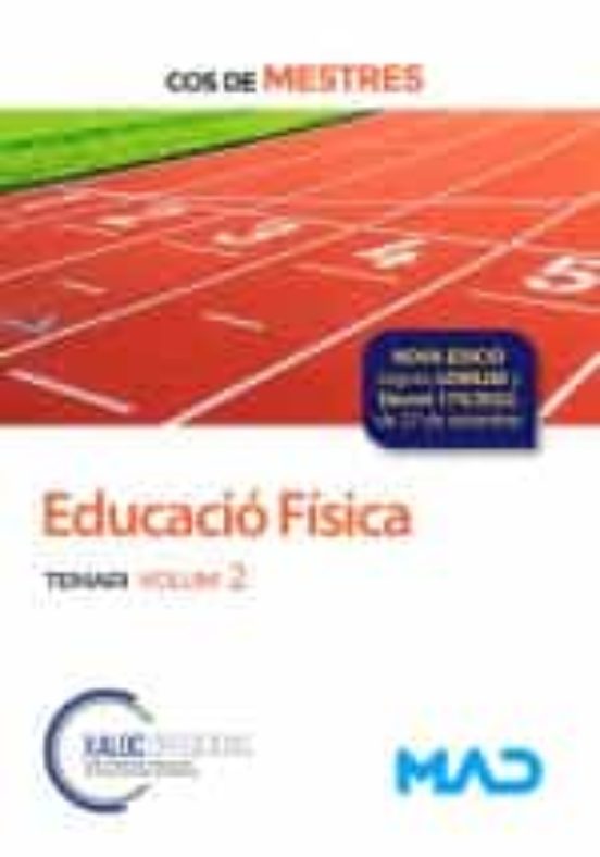 Cos De Mestres. Educació Física. Temari Volum 2