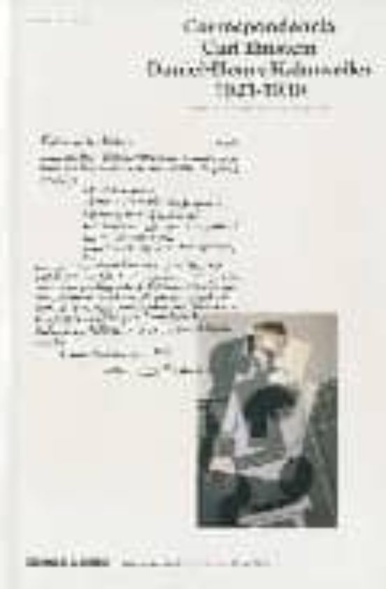 Correspondencia Carl Einstein Daniel-henry Kahnweiler 1921-1939