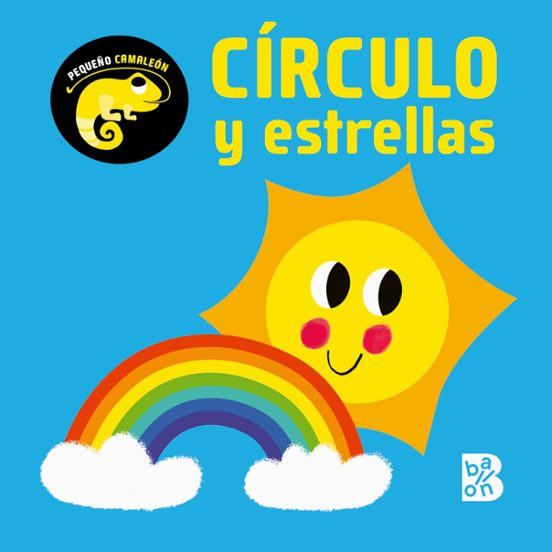 Pequeño Camaleón Círculo Y Estrellas