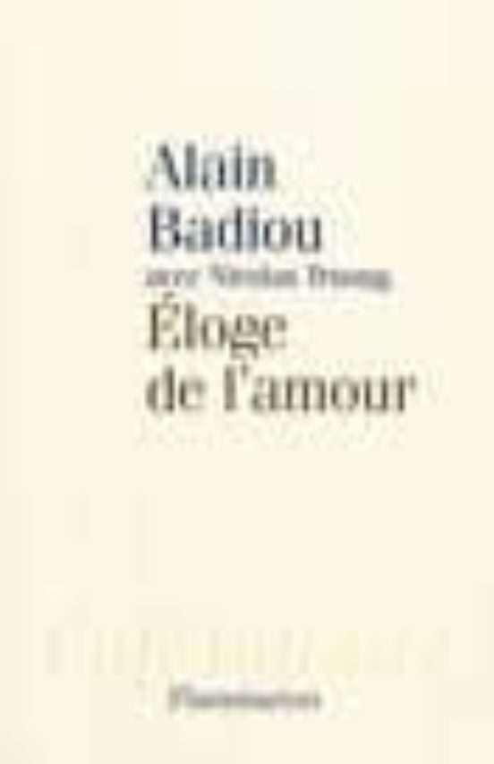 Eloge De L Amour