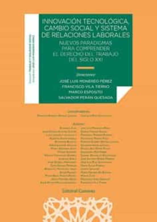 Innovación Tecnológica Cambio Social Y Sistema De Relaciones Laborales
