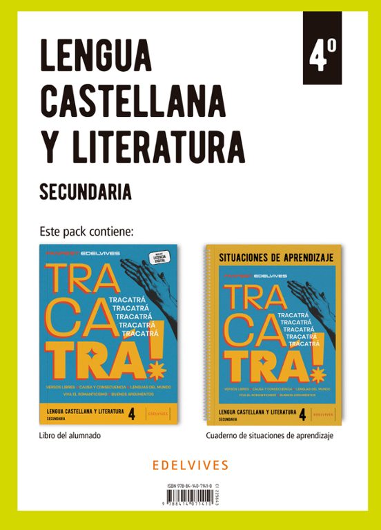 Lengua Castellana y Literatura 4.º ESO + Cuaderno Situaciones de Apren