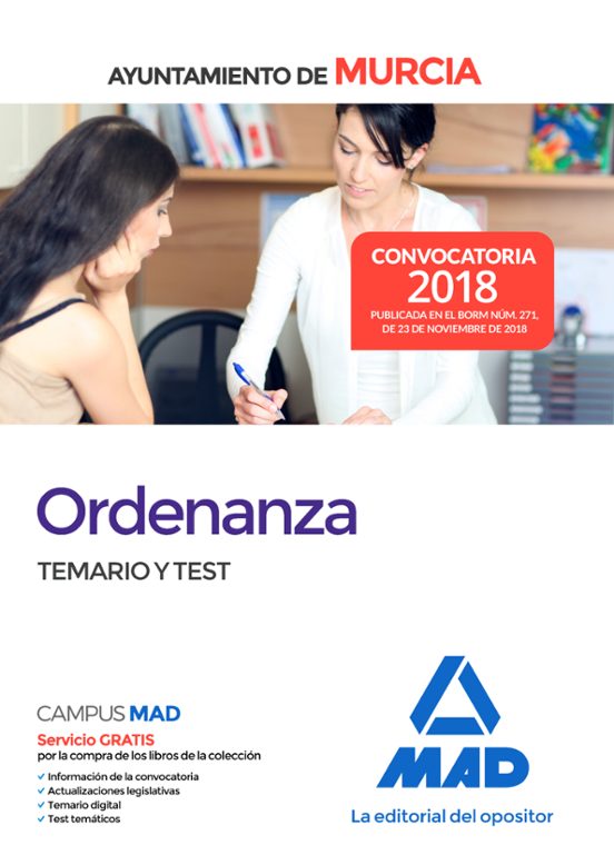 Ordenanza Del Ayuntamiento De Murcia. Temario Y Test