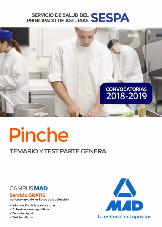 Pinche Del Servicio De Salud Del Principado De Asturias . Temario Y Test Parte General