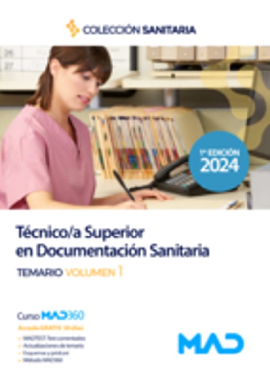 Manual Del Técnico/a Superior En Documentación Sanitaria. Temario Volu