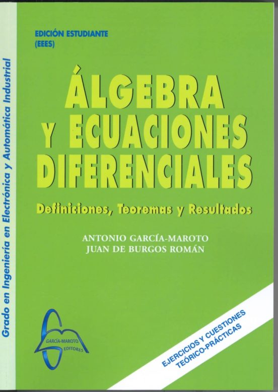 Algebra Y Ecuaciones Diferenciales