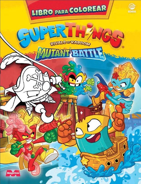 Libro Para Colorear Con Los Superthings Mutant Battle